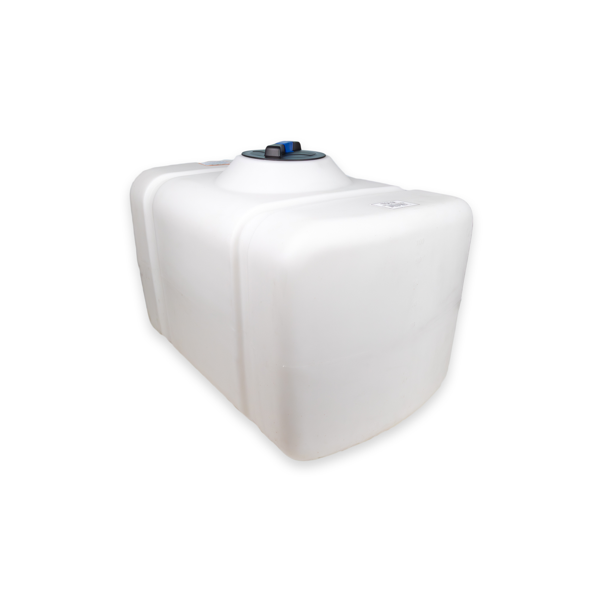 Norwesco, 100G Flat Bottom Utility Tank with Slosh Guard, Max. Capacity 100 Gal, Max. PSI 0 Material Polyethylene, Model# 43294-DS